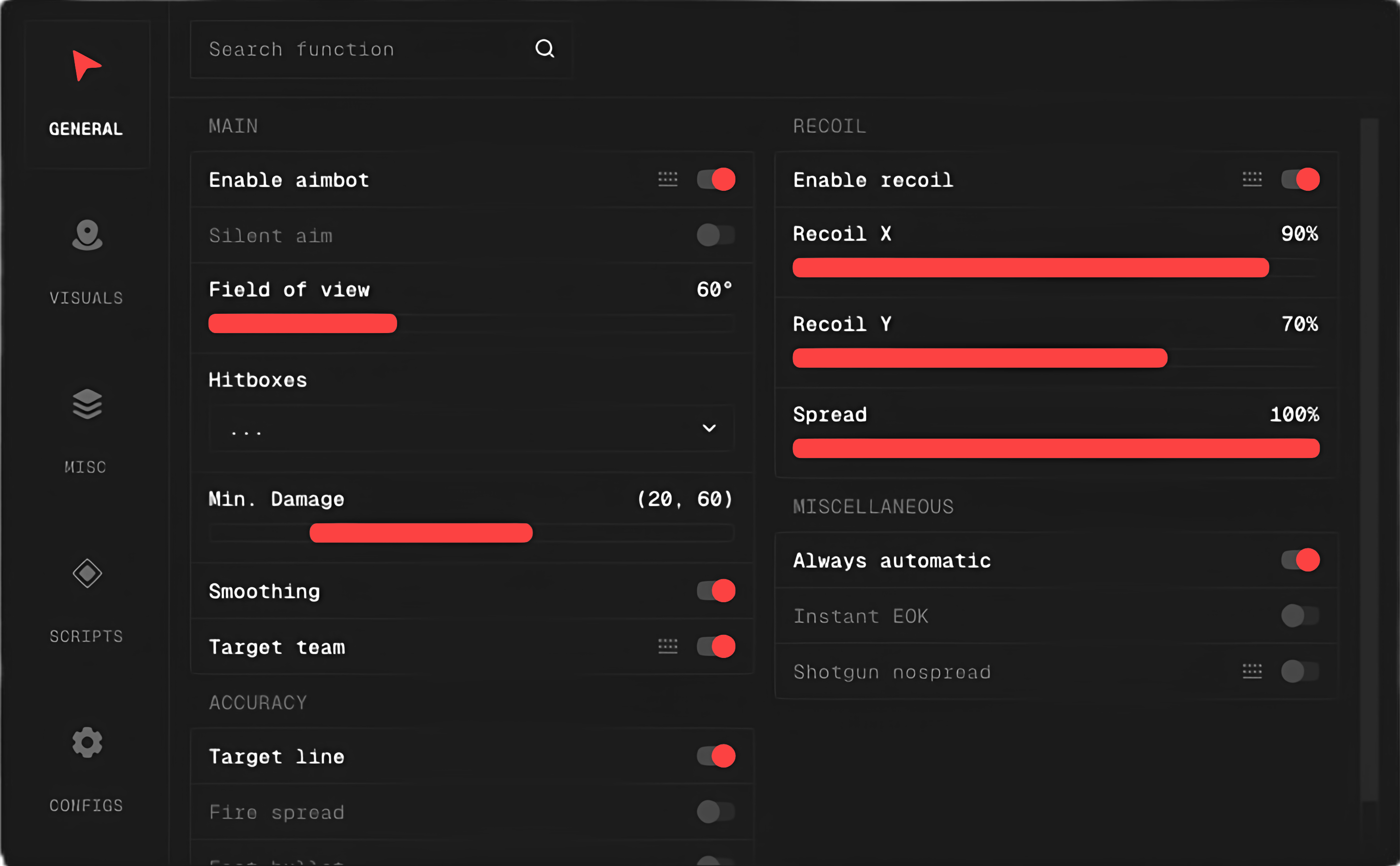 Astera Interface Preview